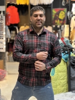 پیراهن پارچه پنبه ضمانتی مشکی براق