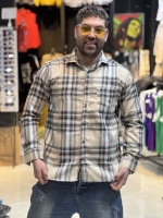 پیراهن پارچه درجه یک ضمانتی کرمی